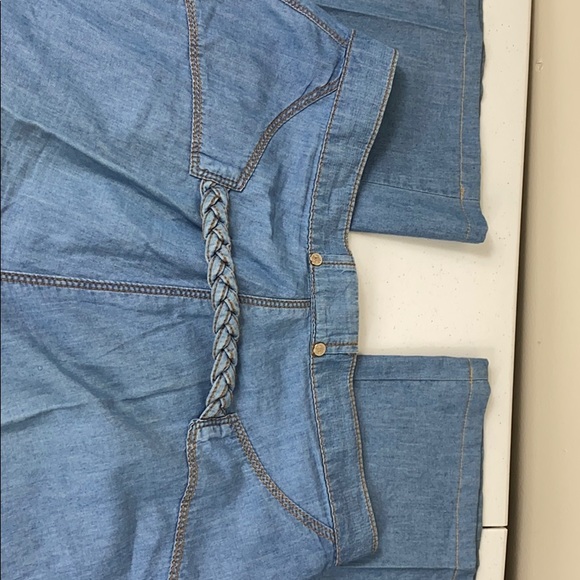 Roberto Cavalli Chambray Wide Leg Pant - Picture 4 of 9